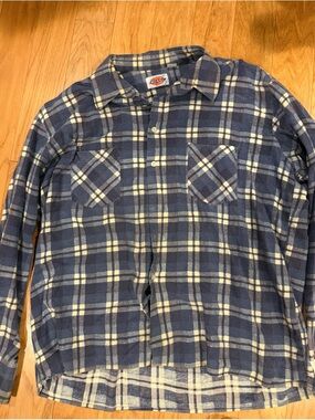 Vintage Dickies blue flannel shirt